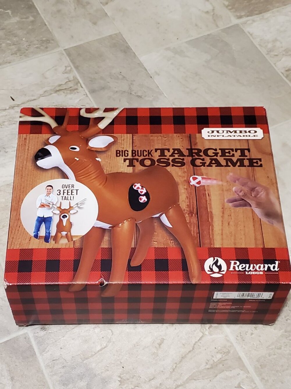 JUMBO big buck inflatable target toss game NEW IN BOX, Ready to gift!!